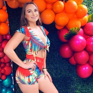 Sexy Tropical Romper